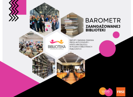 Grafika do premiery raportu: Barometr zaangażowanej biblioteki